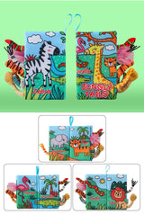 2-Pack Baby Cloth Book, Soft Learning and Sensory Activity Toy for Infants, 2 books