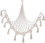 1 Pack Toy Storage Hammock and Organizer Net for Soft Toys, White