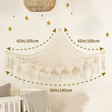 1 Pack Toy Storage Hammock and Organizer Net for Soft Toys, White