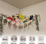 1 Pack Toy Storage Hammock and Organizer Net for Soft Toys, White