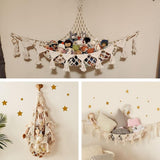 1 Pack Toy Storage Hammock and Organizer Net for Soft Toys, White