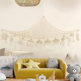 1 Pack Toy Storage Hammock and Organizer Net for Soft Toys, White