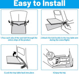 Airplane Bed - Airplane Footrest - Airplane Toddler Bed - Baby Travel Bed - Toddler Travel Bed - Baby Bed - Toddler Bed - Airplane Footbed - Child Seat Extender - Lightweight and Foldable - Comfortable - Water Resistant - Washable