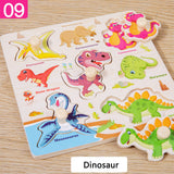 Darzheoy Wooden Puzzles for Toddlers, Montessori Toys for Toddlers Age 1-3, Kids Educational Learning Toys, Early Educational Toys, Christmas Birthday Gifts for Boys & Girls H