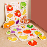 Darzheoy Wooden Puzzles for Toddlers, Montessori Toys for Toddlers Age 1-3, Kids Educational Learning Toys, Early Educational Toys, Christmas Birthday Gifts for Boys & Girls H