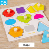 Darzheoy Wooden Puzzles for Toddlers, Montessori Toys for Toddlers Age 1-3, Kids Educational Learning Toys, Early Educational Toys, Christmas Birthday Gifts for Boys & Girls J