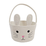 Darzheoy Easter Basket for Boys Girls Easter Bunny Basket with Rabbit Ears, Easter Egg Hunting Basket Easter Baskets for Kids Babies First Easter Gifts A