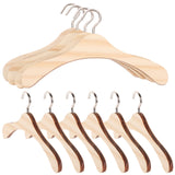 WHAMVOX 10 Pcs Mini Wooden Clothes Rack Hangers Clothing Kids Toys Baby
