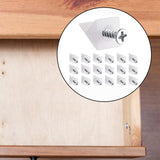 30-piece drawer repair kit - drawer repair set with screws - drawer support - drawer base repair brackets - plastic corner brackets - corner bracket fixings with screws for furniture