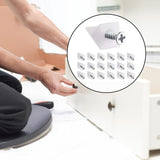 30-piece drawer repair kit - drawer repair set with screws - drawer support - drawer base repair brackets - plastic corner brackets - corner bracket fixings with screws for furniture
