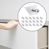 30-piece drawer repair kit - drawer repair set with screws - drawer support - drawer base repair brackets - plastic corner brackets - corner bracket fixings with screws for furniture