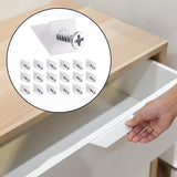 30-piece drawer repair kit - drawer repair set with screws - drawer support - drawer base repair brackets - plastic corner brackets - corner bracket fixings with screws for furniture