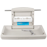 Horizontal Baby Changing Table Wall-mounted Baby Diaper Changing Station Vertical Fold Down Baby Changing Table